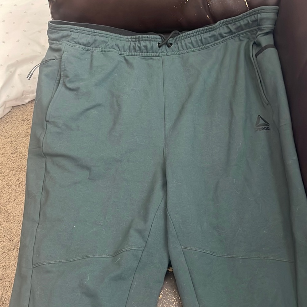 2XL Rebook Athletic Joggers Forest Green